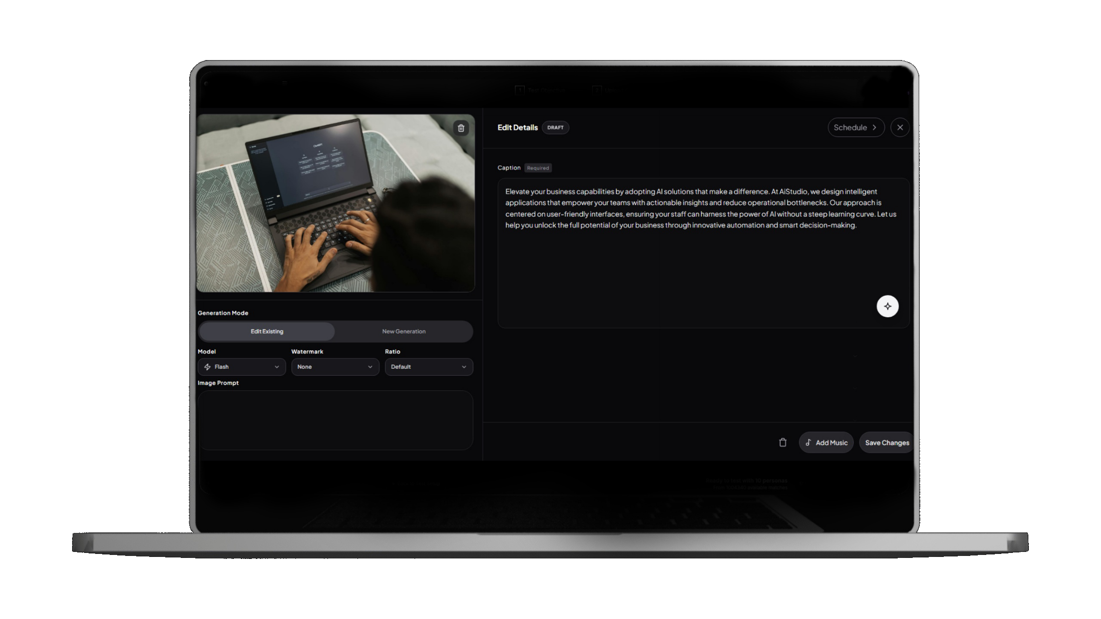 Draft Editing UI